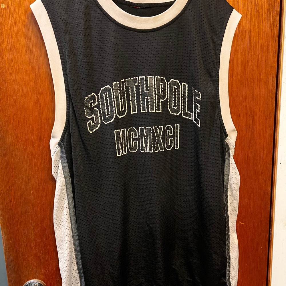 South Pole Black and White Men's Jersey